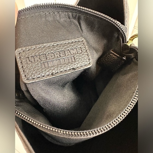 NEW Vegan Pebble Leather Mini Bucket Crossbody Like Dreams Multi Use Thick Strap - Picture 9 of 12